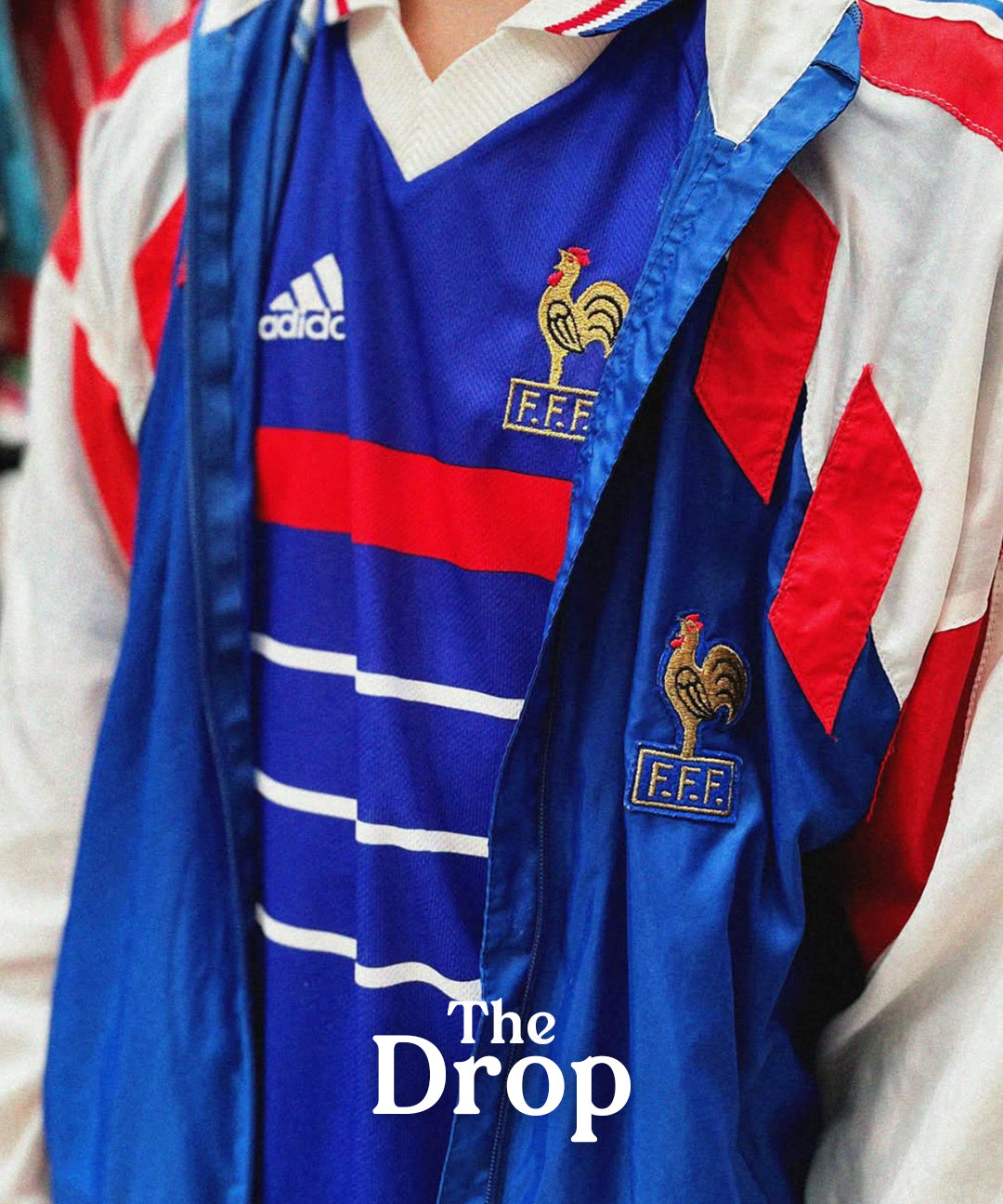 cult ktis | new in , the drop , authentic football shirts , classic football shirts , vintage football shirts , retro football shirts , France 1998 , soccer jersey , adidas , jackets