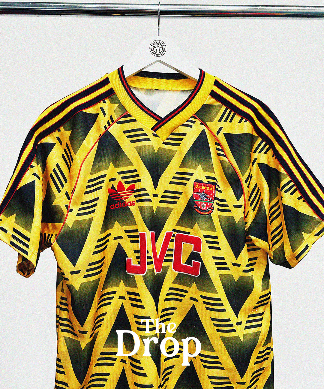 cult kits | new in , football shirts , authentic , soccer jersey , retro , vintage , classic , classic football shirt , vintage football shirt , short sleeved , arsenal , adidas , banana shirt , 90's premier league
