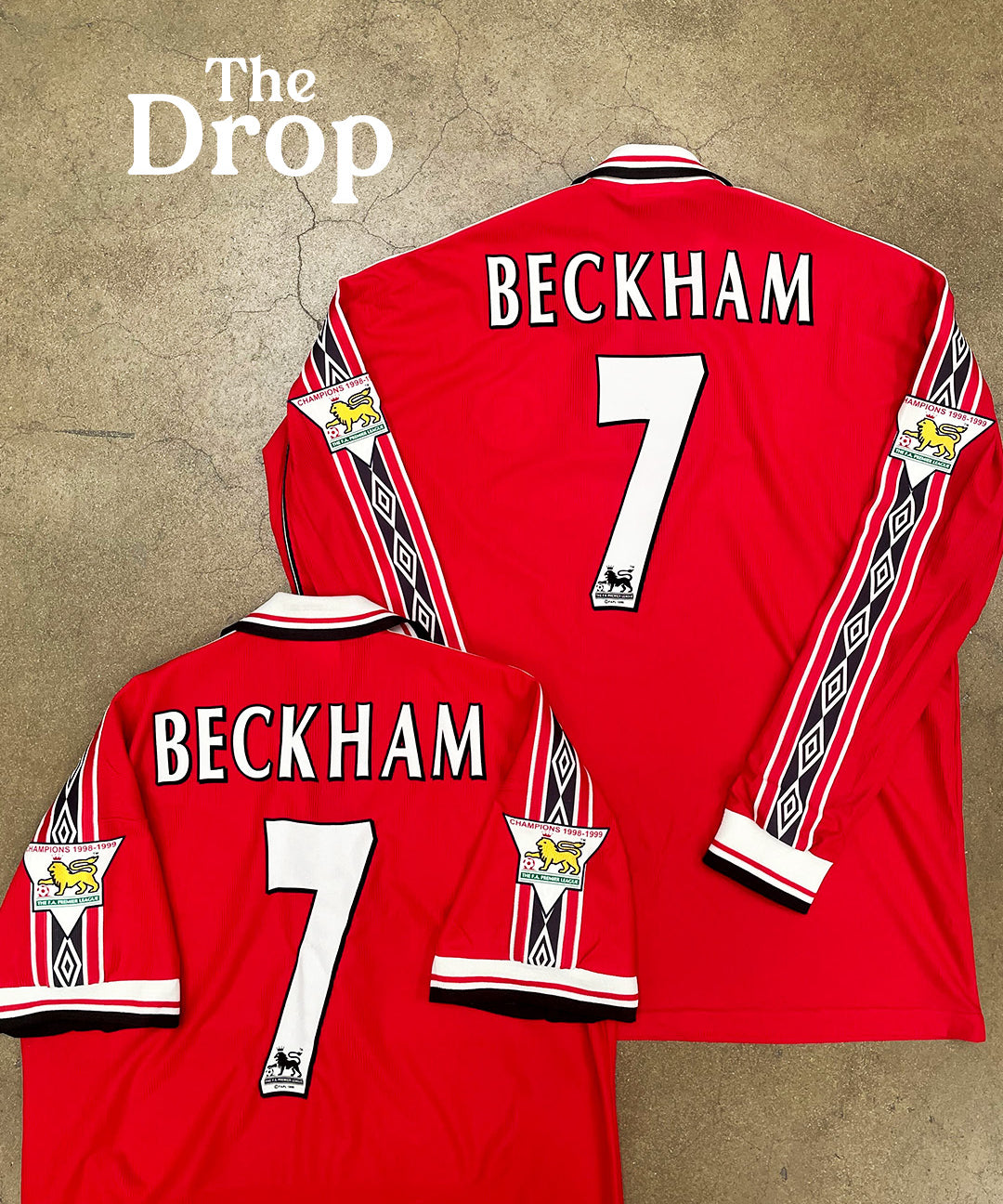 cult kits | new in collection , the drop , Manchester United , David Beckham , new shirts every day , classic ,  retro , vintage , football shirts , soccer jersey , authentic football shirts , authentic classic football shirts , authentic soccer jersey