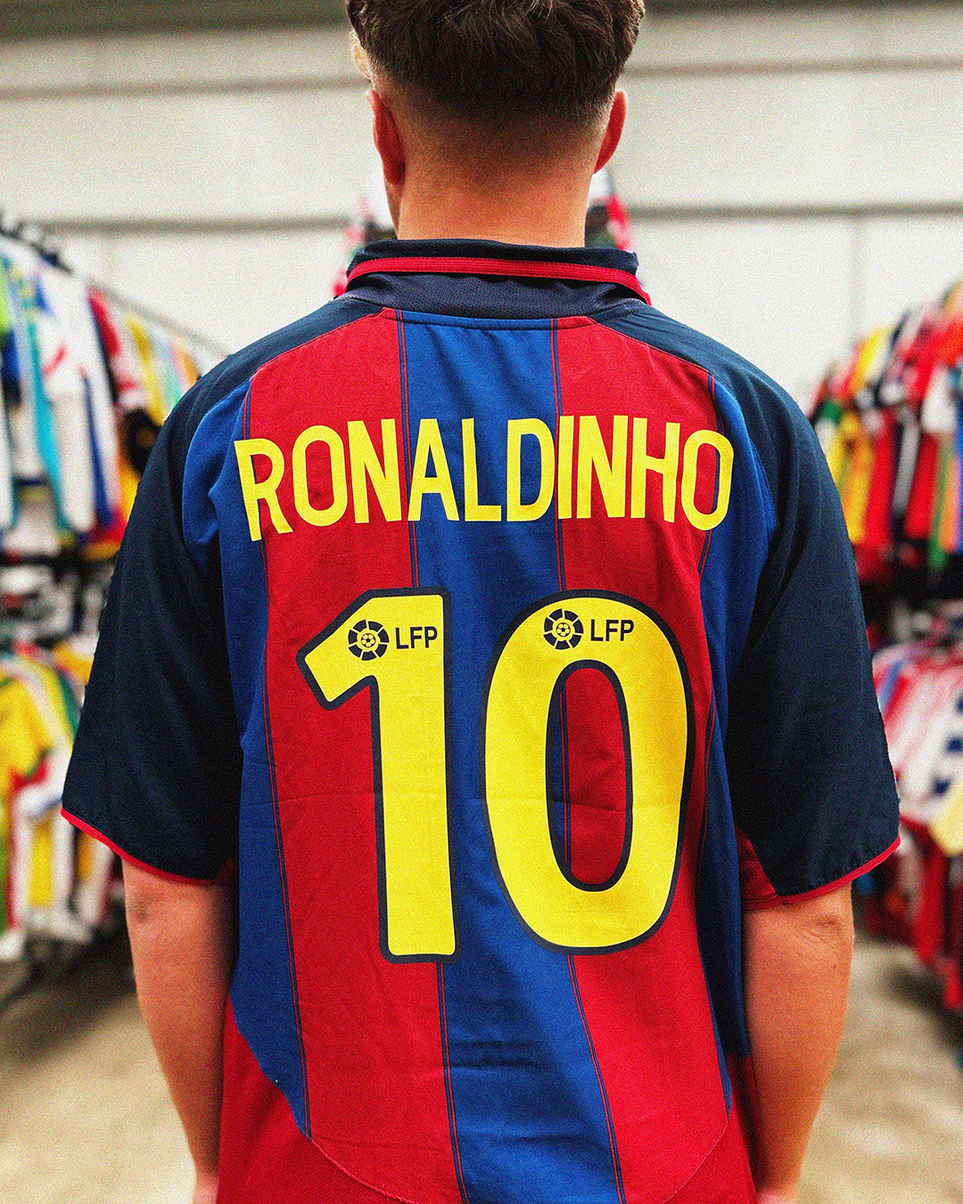 Cult Kits |  Barcelona Nike , home shirt  , Ronaldinho 10 , short sleeve , Football shirts , Retro , Soccer Jersey, Classic football shirts , Classic soccer jersey , Vintage football shirt , cult kits , festival fits , unique football shirts