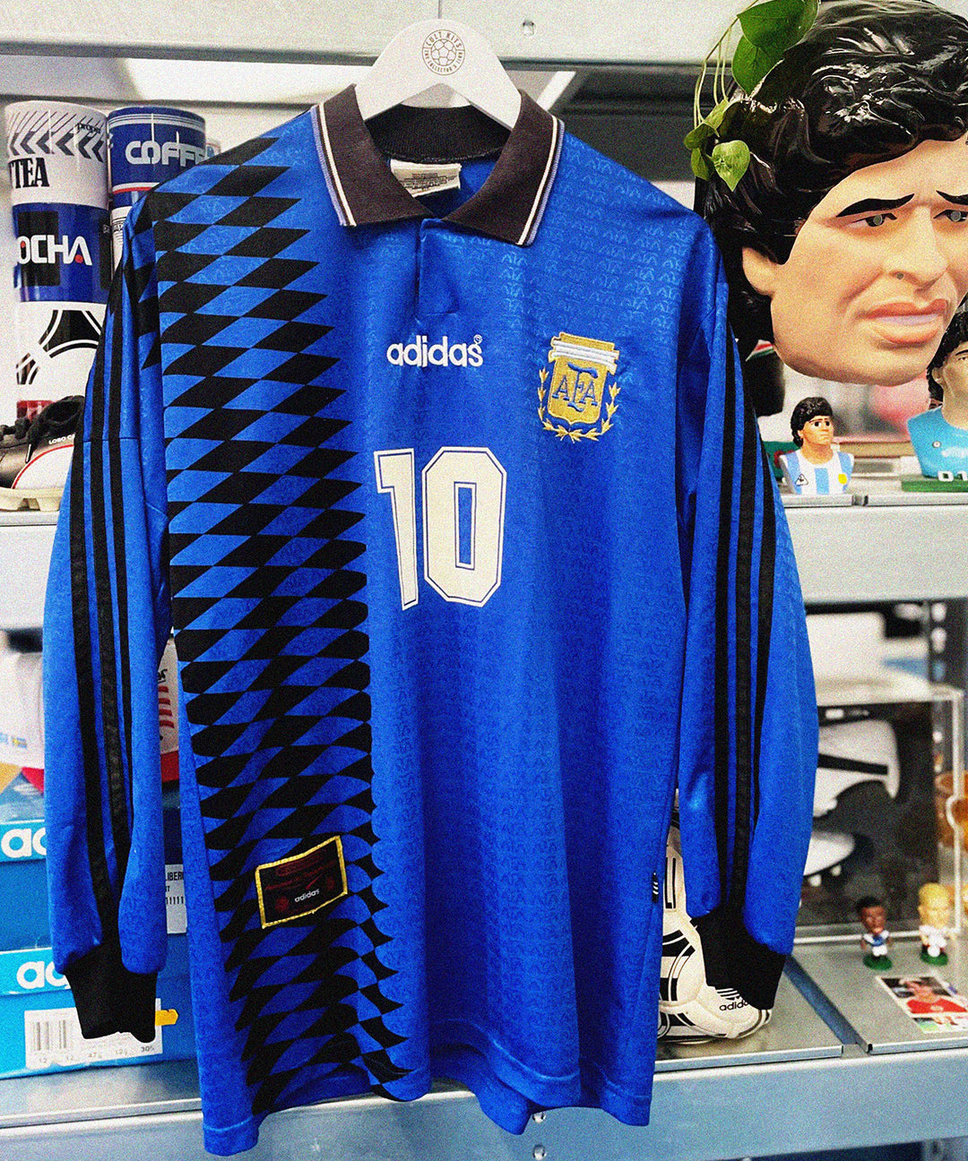 cult kits | just dropped , Argentina , adidas , away football shirt , international , Maradona , 1994 World Cup , rare football shirt , soccer jersey , retro , classic football shirts.