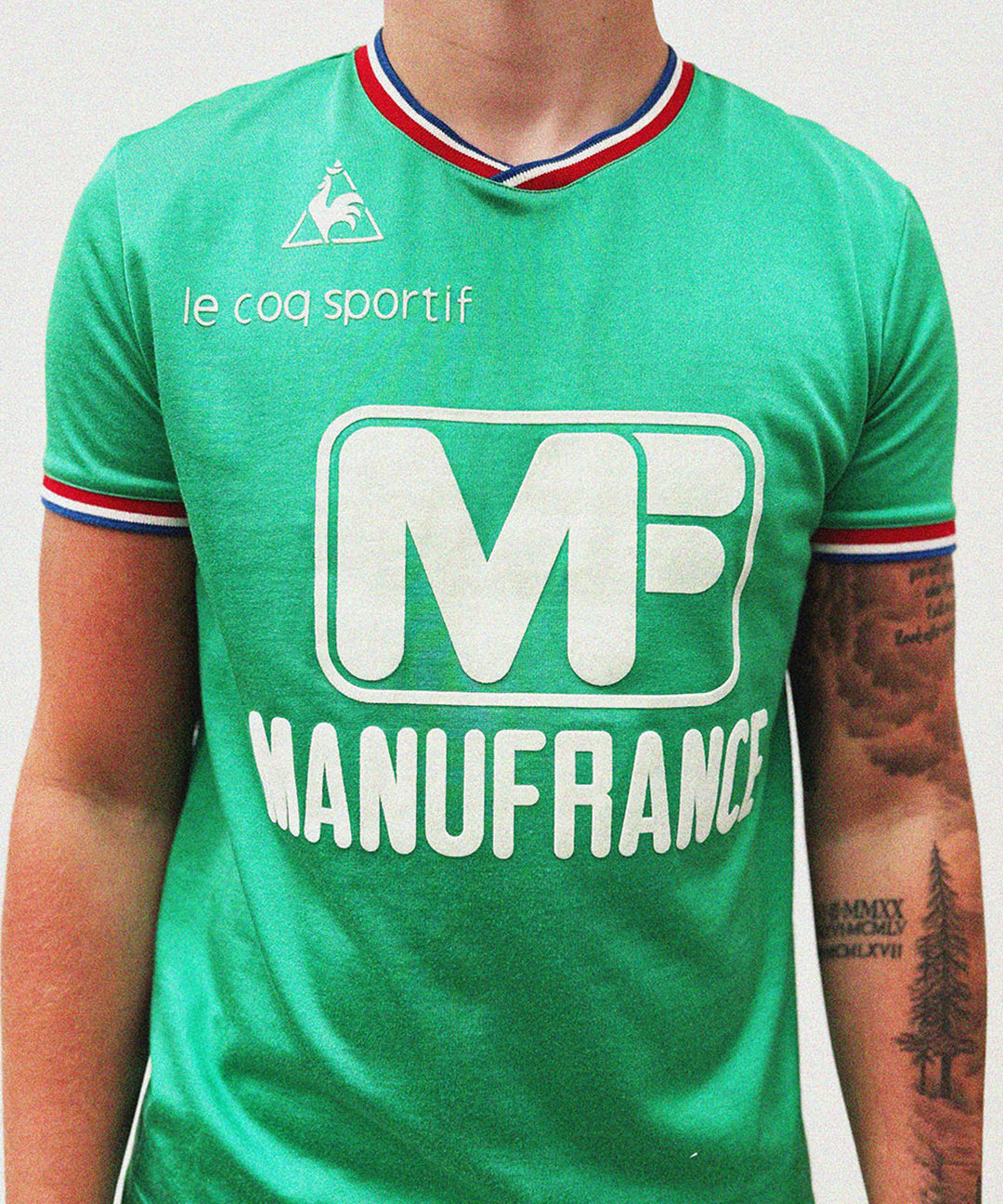Cult Kits | ST ETIENNE , le coq sportif , reissue home shirt , short sleeved , Football shirts , Retro , Soccer Jersey, Classic football shirts , Classic soccer jersey , Vintage football shirt , cult kits