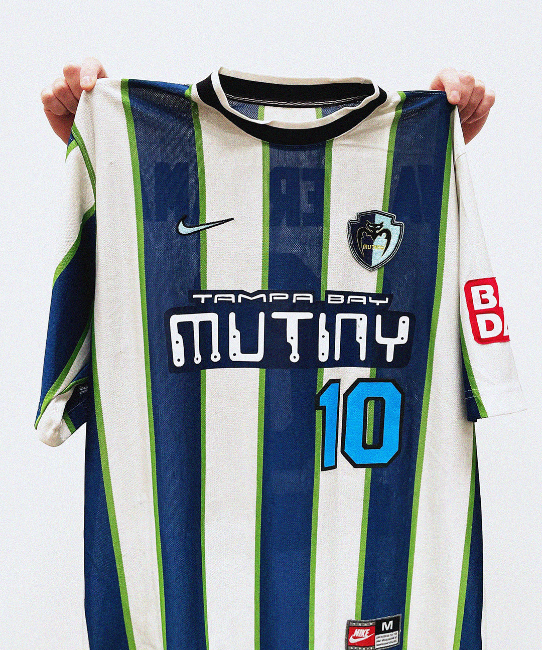 cult kits | just dropped , Tampa Bay Mutiny , nike , Valderrama Home football shirt , Serie A , rare football shirt , soccer jersey , retro , classic football shirts.