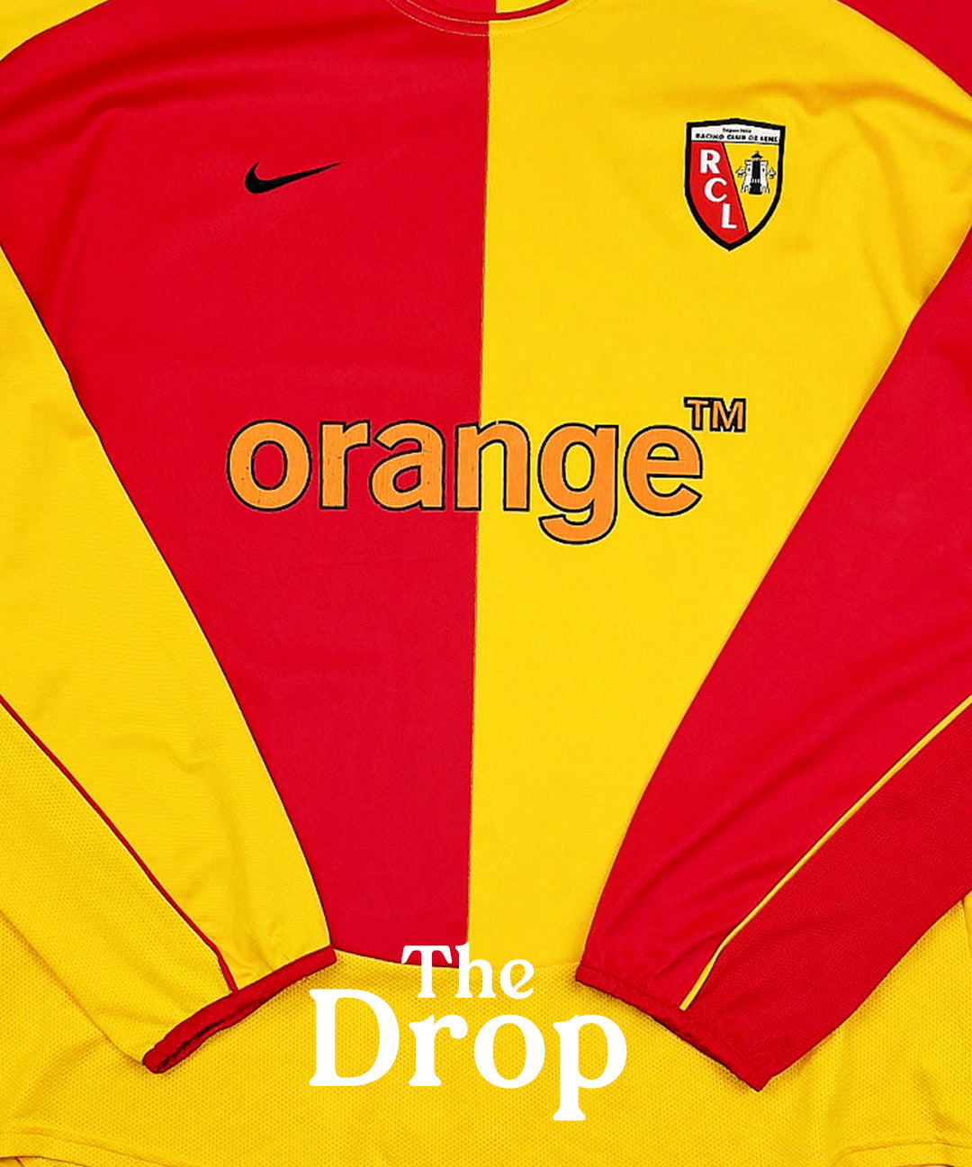 cult kits | new in , football shirts , authentic , soccer jersey , retro , vintage , classic , classic football shirt , vintage football shirt , RC Lens , Nike , Orange sponsored , long sleeved 