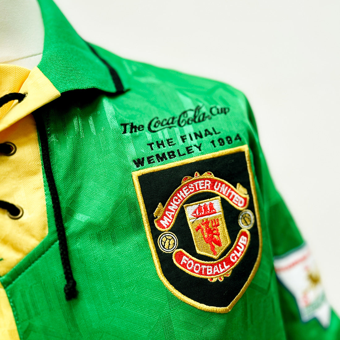 Cult Kits | Manchester United , Newton Heath , away shirt , Kanchelskis , match prepared , match worn , football shirt , soccer jersey , vintage jersey , cult archive collection , retro , 90's , classic football shirts , vintage football shirts .
