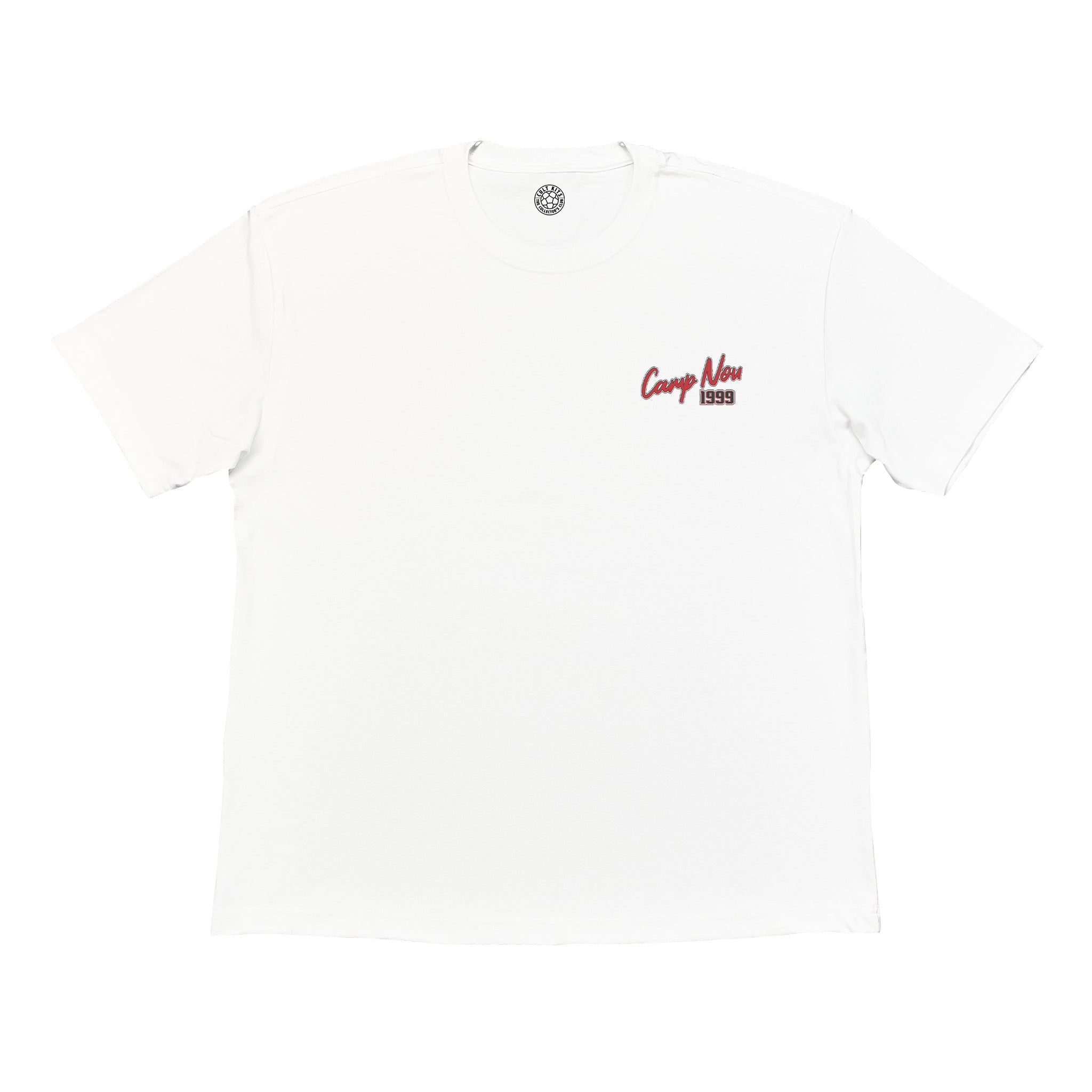 Manchester United Beckham 'Camp Nou 1999' Bootleg Tee at Cult Kits - front