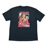 Black Manchester United Beckham 'Camp Nou 1999' Bootleg Tee at Cult Kits