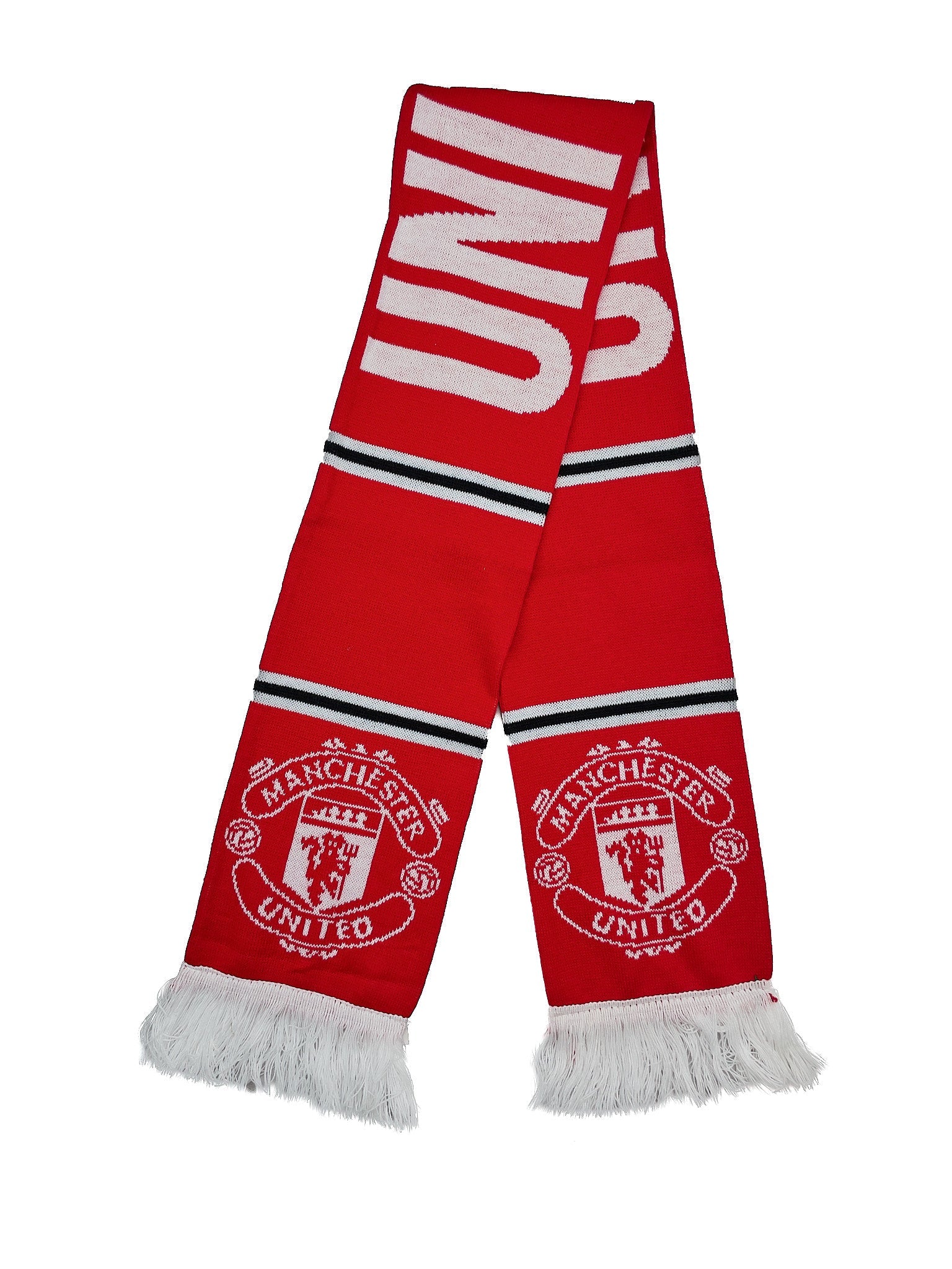 Buy Manchester United Scarf ~ Free worldwide shipping ~ Authentic Vintage Football Shirts from Cult Kits