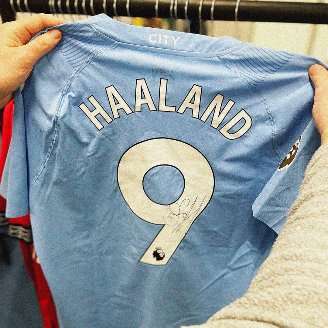 Cult Kits | Man City Haaland match worn & signed collection- Classic Football Shirts, Vintage Football Shirts & Retro Football Shirts