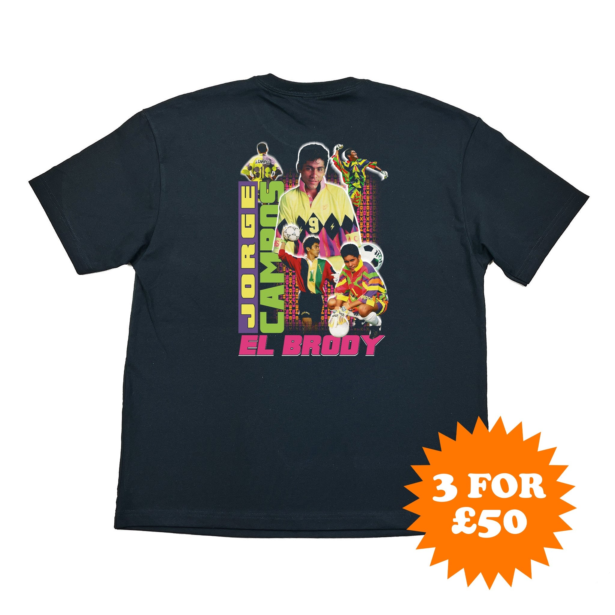Buy Mexico Campos El Brody Bootleg Tee ~ Free worldwide shipping ~ Authentic Vintage Football Shirts from Cult Kits