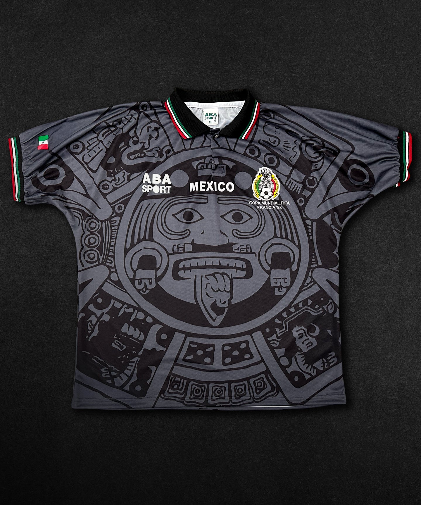 Cult Kits | Mexico 1998 ABA Sport – Blackout Shirt , ABA Sport , authentic , short sleeved , classic football shirts , vintage football shirts , retro football shirts , soccer jersey , limited edition