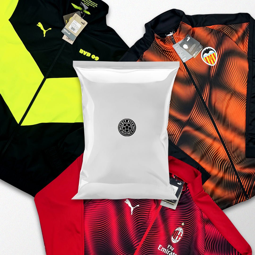 Buy Mystery Football Jacket or 1/4 Zip ~ Free worldwide shipping available ~ Authentic Vintage Football Shirts from Cult Kits