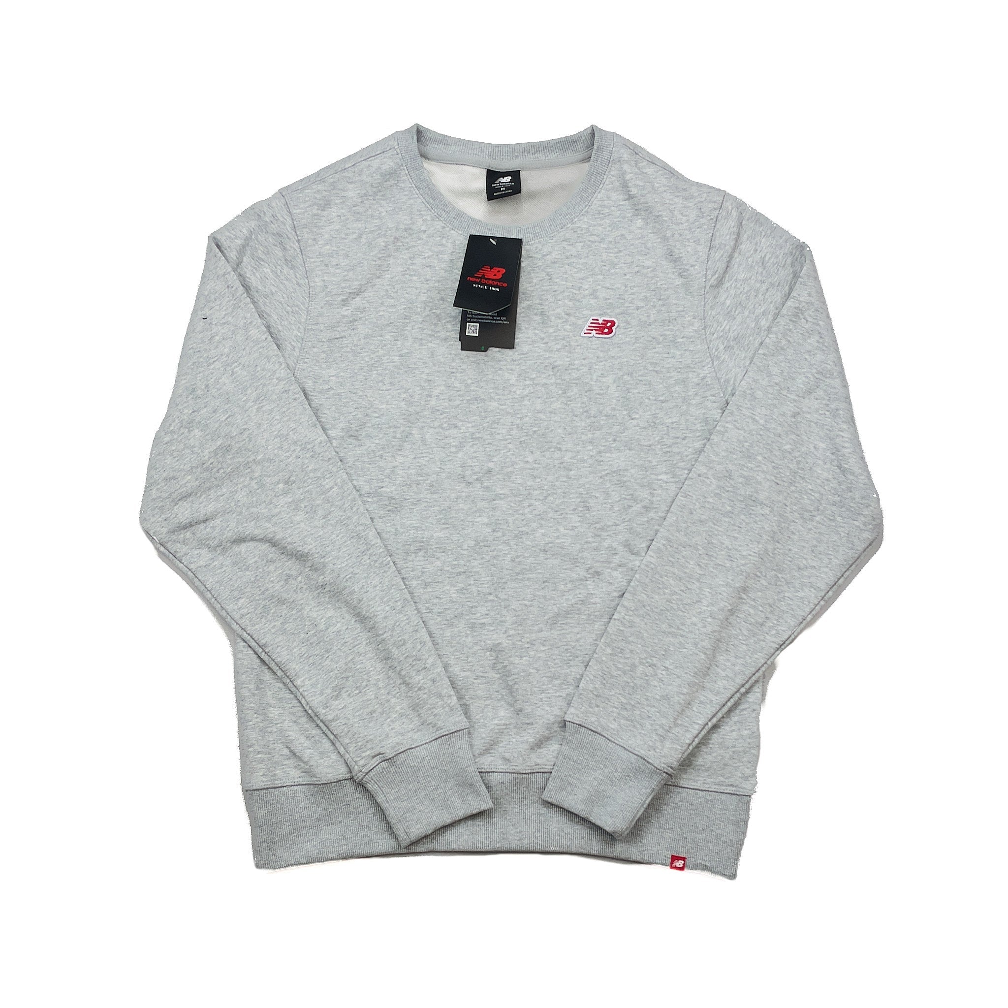 Buy New Balance *BNWT* Grey Crew Neck Sweater (Multiple Sizes) Jumper ~ Free worldwide shipping ~ Authentic Vintage Football Shirts from Cult Kits