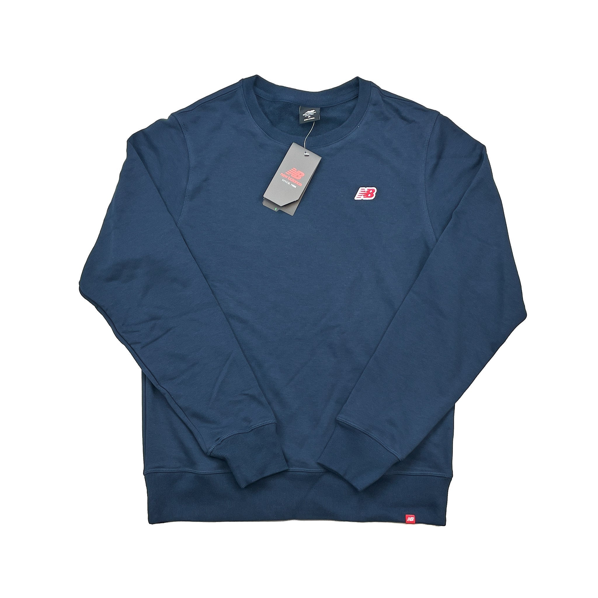 Buy New Balance *BNWT* Navy Crew Neck Sweater (Multiple Sizes) Jumper ~ Free worldwide shipping ~ Authentic Vintage Football Shirts from Cult Kits