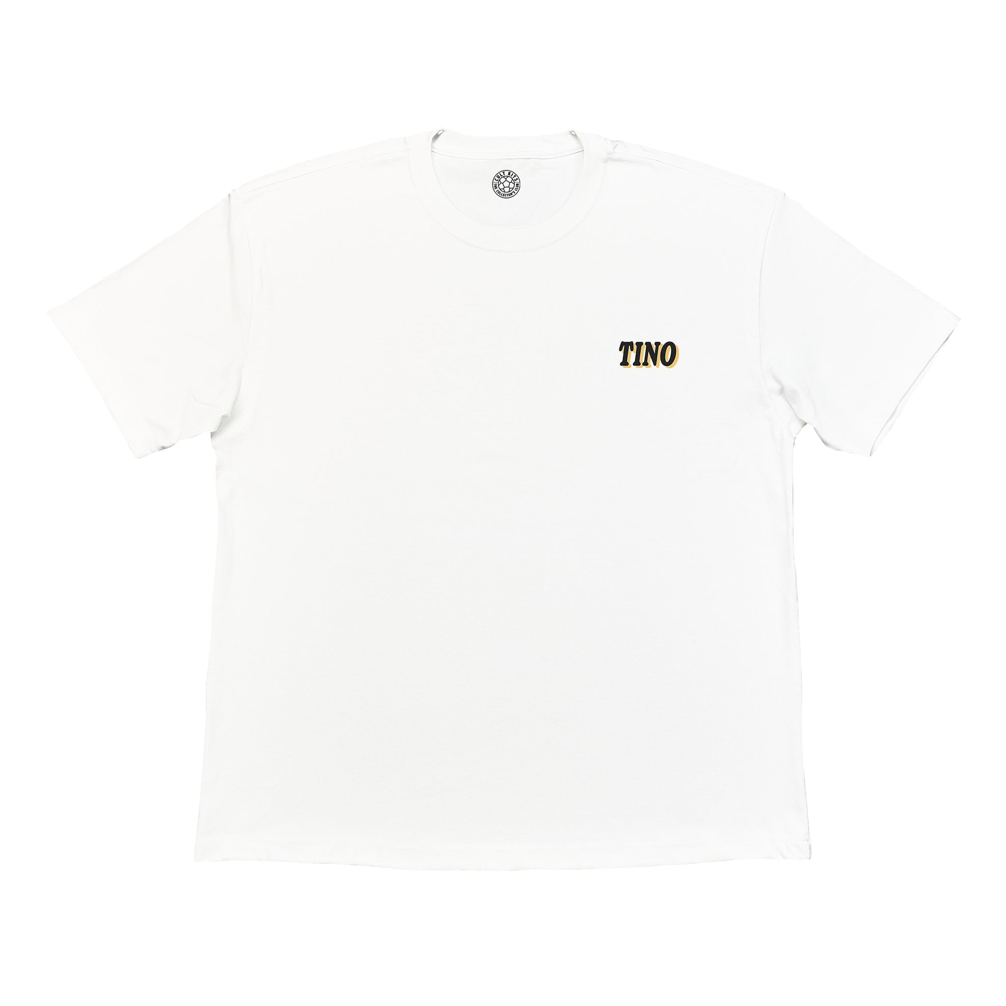 White Newcastle United Asprilla Bootleg Tee - Toon Graphic T-Shirts at Cult Kits (front)