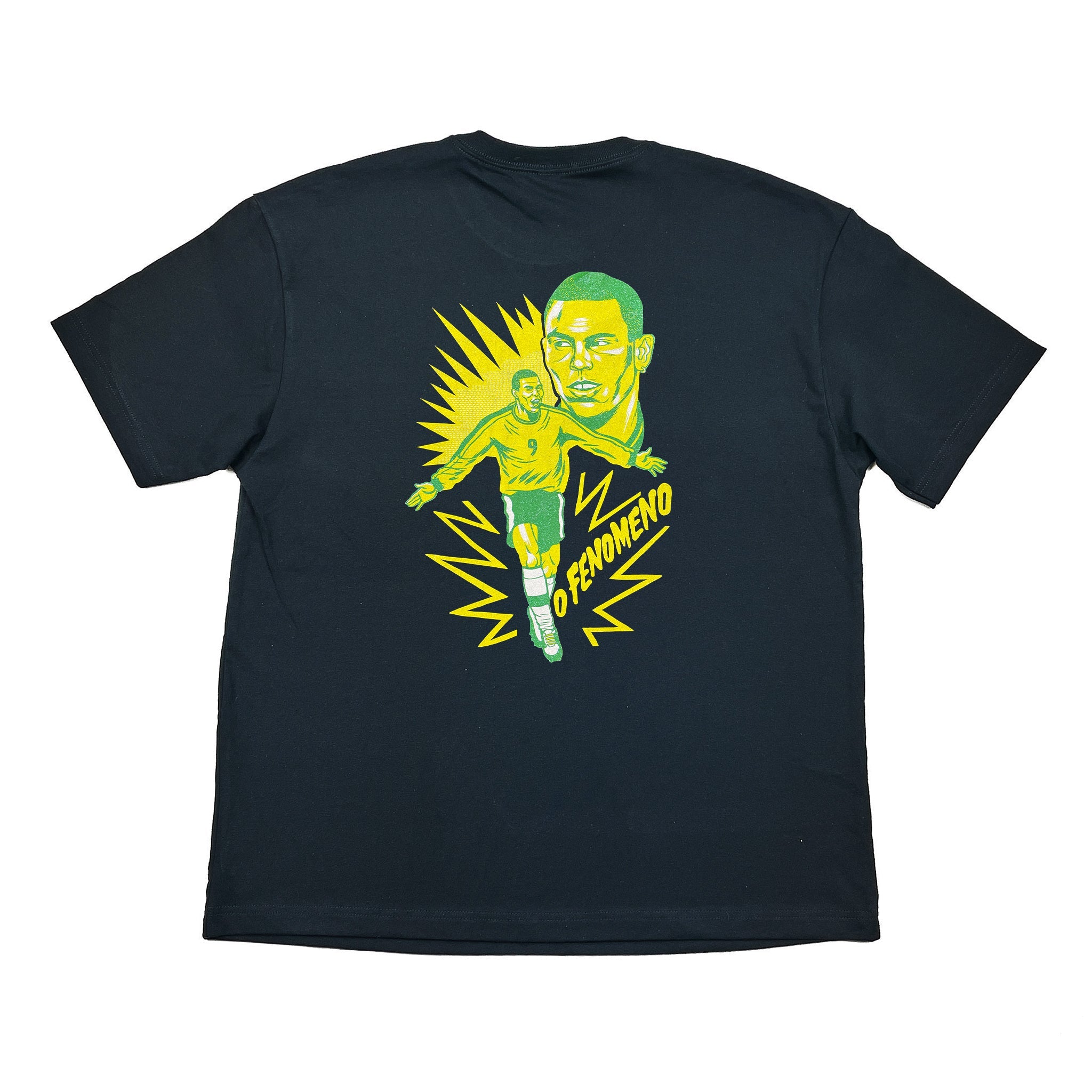 Black O'Fenomeno Brazil 1998 Ronaldo Tee - R9 World Cup T-Shirt
