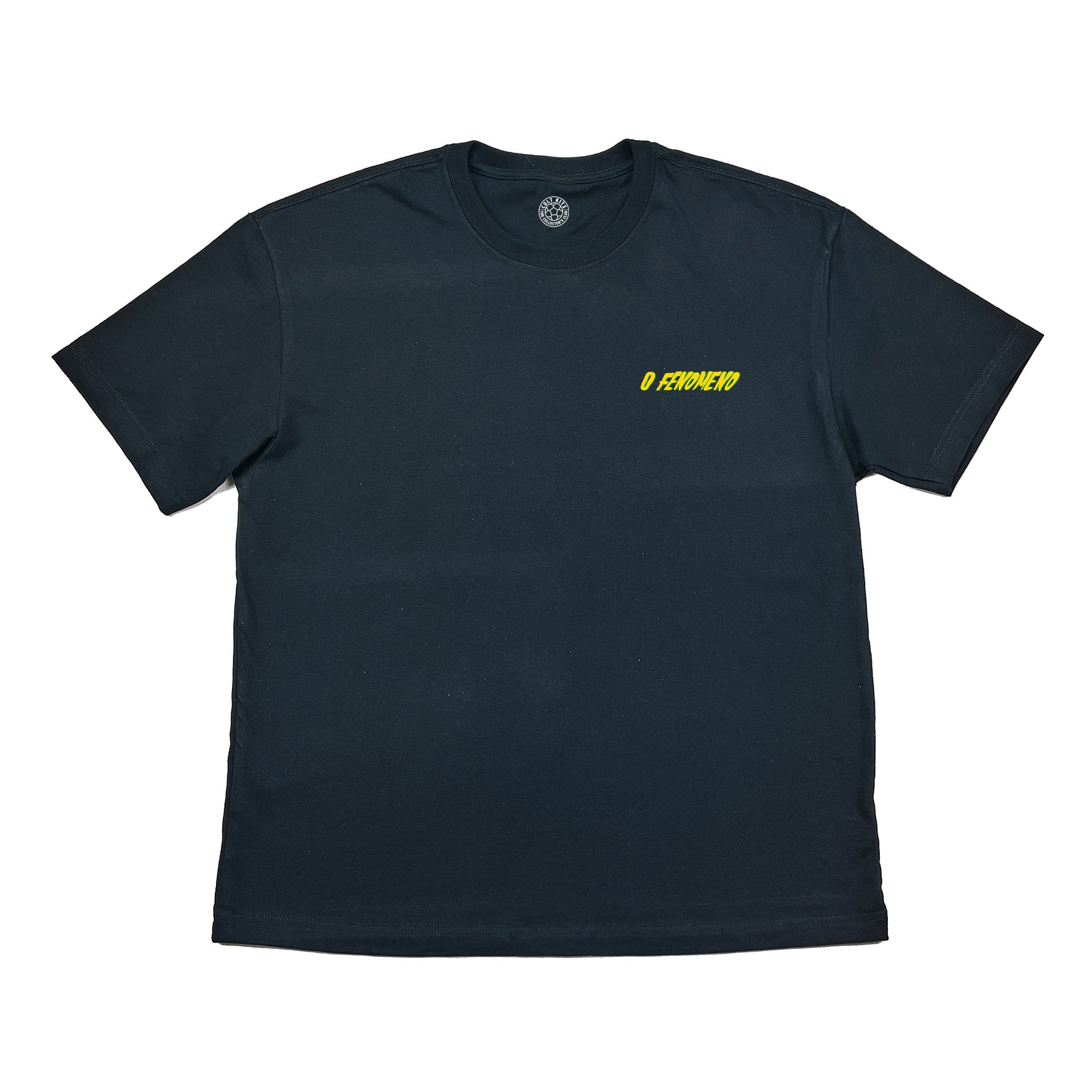 Black O'Fenomeno Brazil 1998 Ronaldo Tee - R9 World Cup T-Shirt (front)