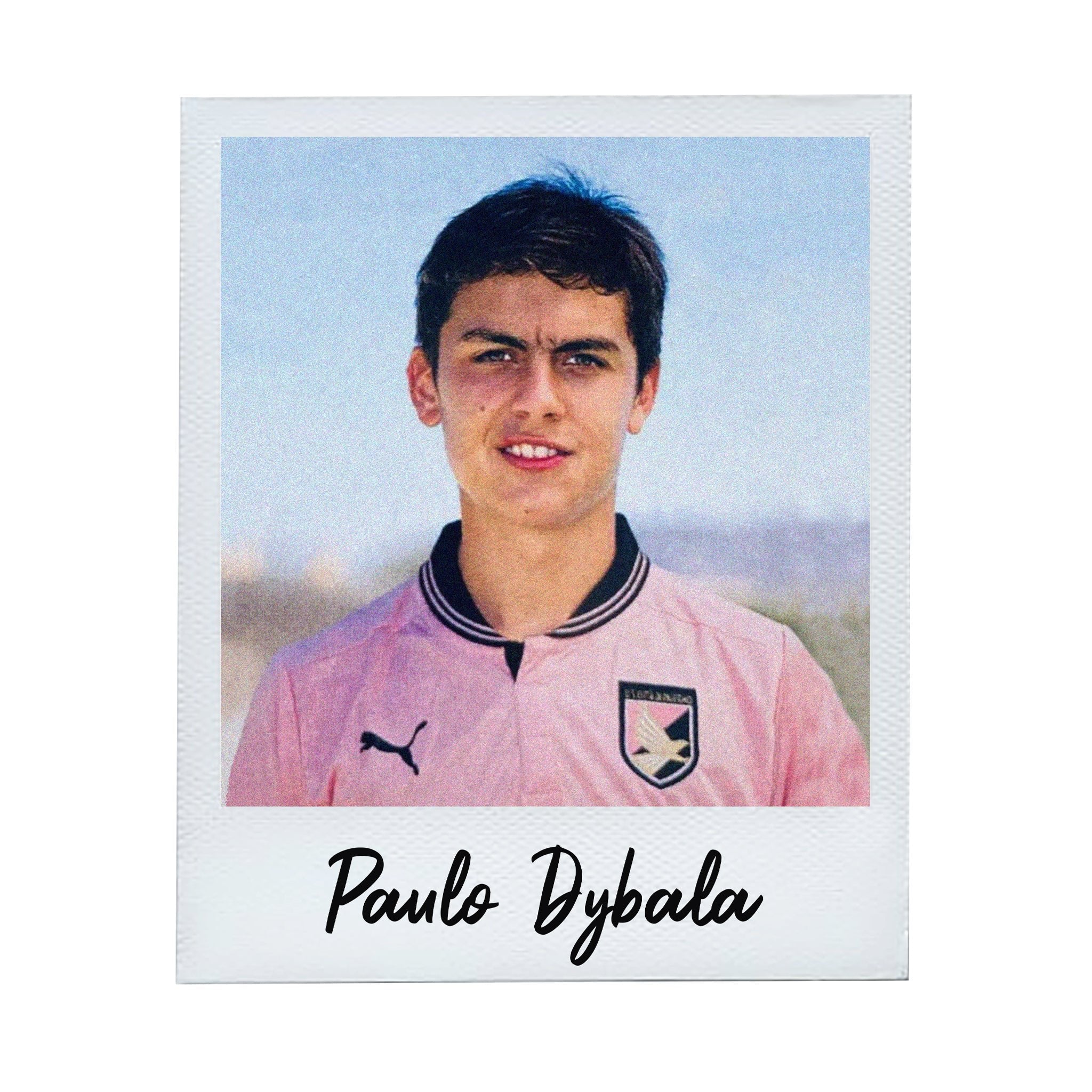 Close Up - Palermo Dybala Polaroid Tee - 90s Paulo Dybala Palermo T-Shirt at Cult Kits