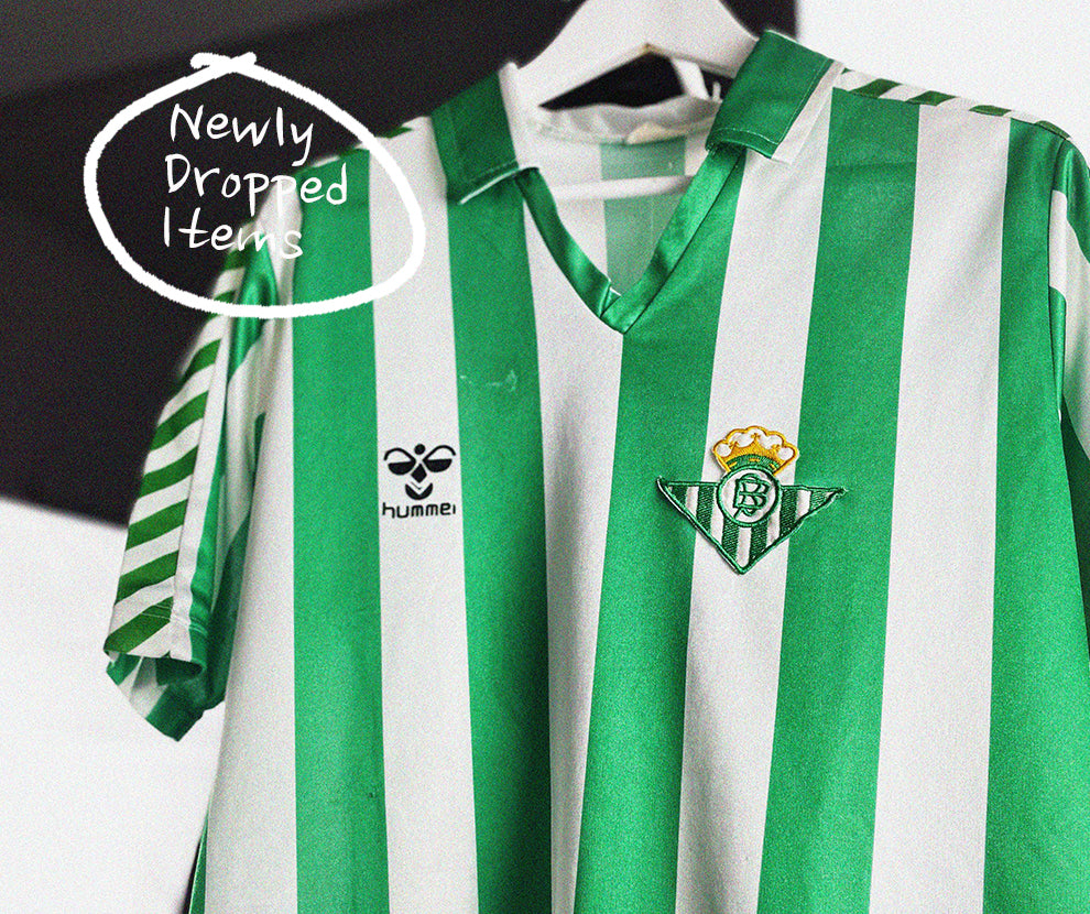 cult kits new in collection retro and classic football shirts betis hummel home shirt