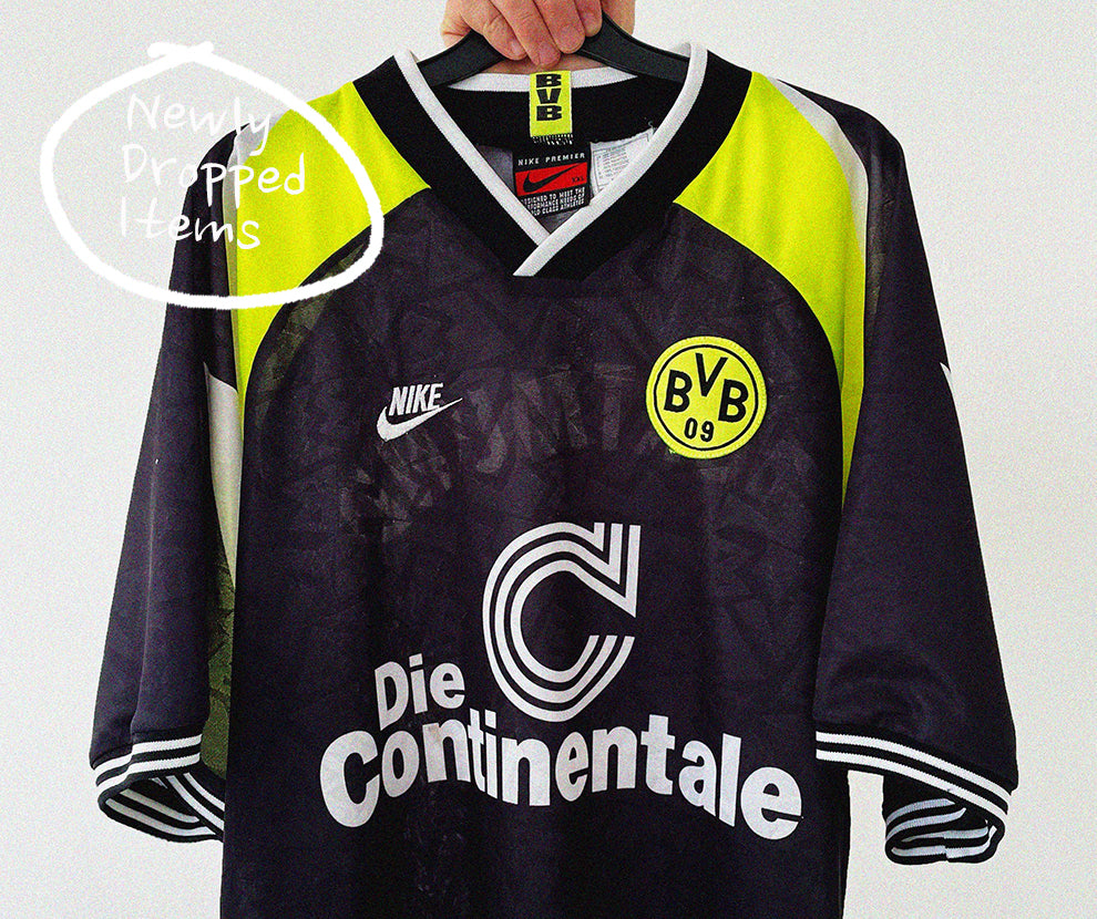 cult kits new in collection classic and retro football shirts dortmund nike away shirt