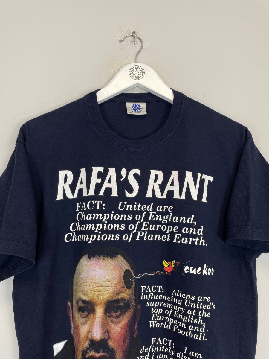 RAFA BENITEZ BOOTLEG T - SHIRT (M) - Cult Kits - Medium - Buy Vintage Football Shirts, Authentic Retro Football Shirts For Sale, Classic Football Shirts & Soccer Jersey
