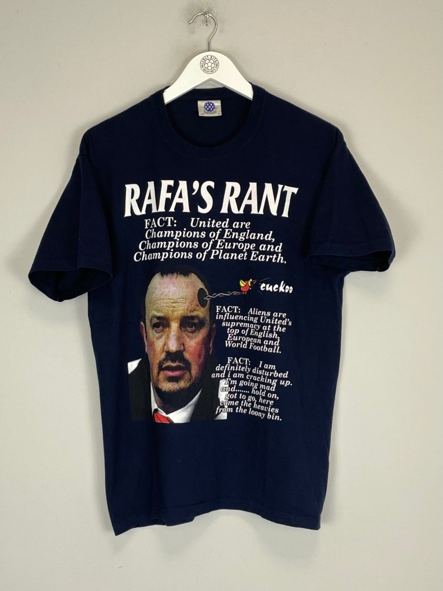 RAFA BENITEZ BOOTLEG T - SHIRT (M) - Cult Kits - Medium - Buy Vintage Football Shirts, Authentic Retro Football Shirts For Sale, Classic Football Shirts & Soccer Jersey