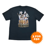 Buy the Real Madrid Galácticos Bootleg Tee, inspired by the legendary team of the 2000s featuring icons like Zidane, Ronaldo, Beckham, and Figo