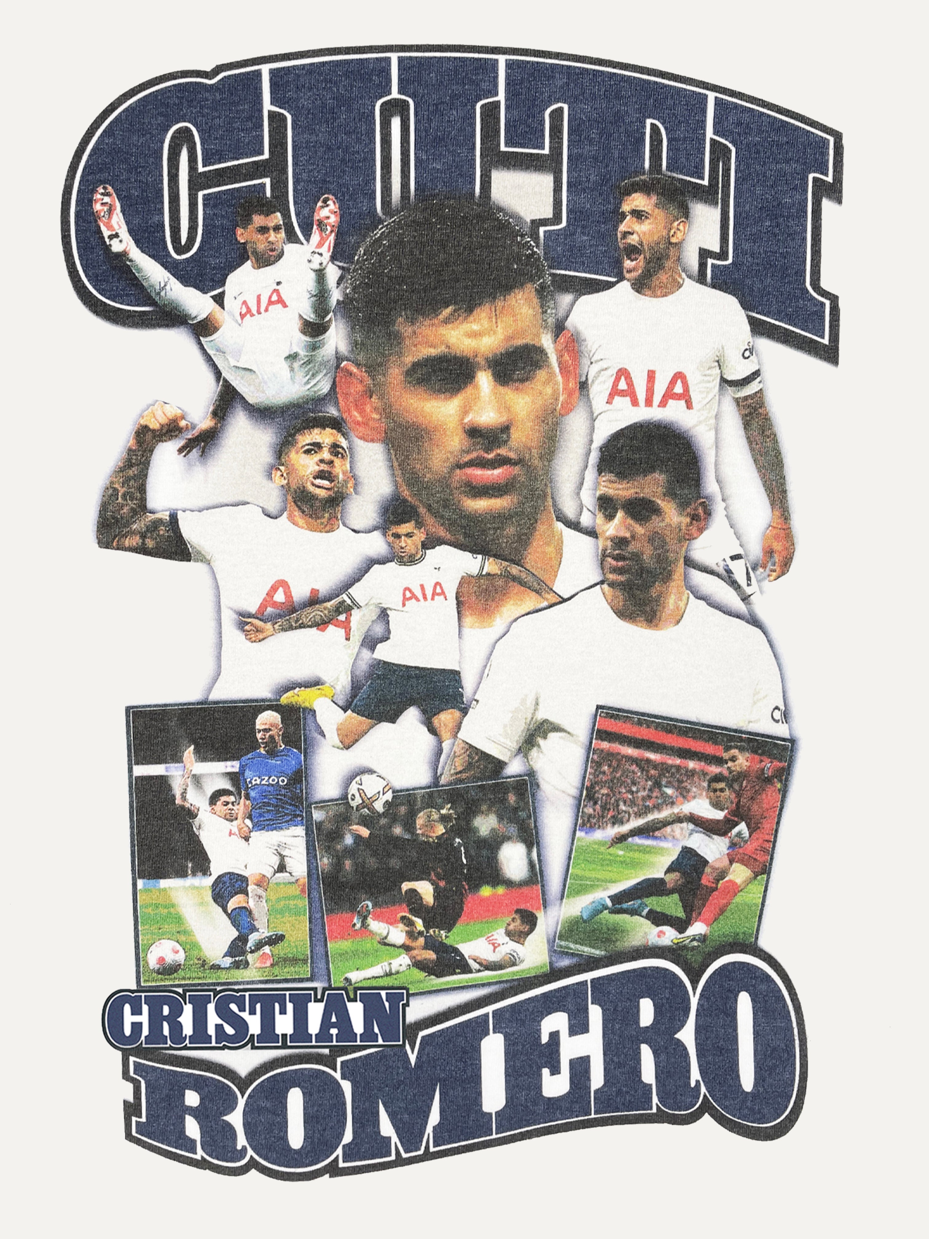 Shop TOTTENHAM HOTSPUR ROMERO BOOTLEG TEE, classic football shirts, vintage football shirts & retro soccer jerseys at Cult Kits