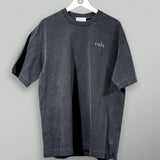 South China Embroidered Cult Tee - Charcoal