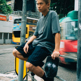 South China Embroidered Cult Tee - Charcoal