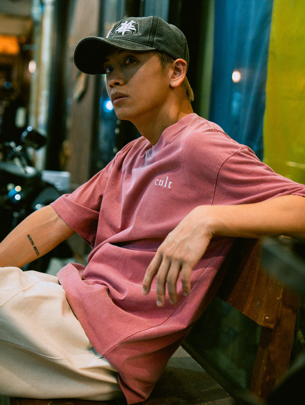 Shop South China Embroidered Cult Tee - Red, classic football shirts, vintage football shirts & retro soccer jerseys at Cult Kits