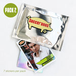 Buy Socceranos Stickers - Pack 2 ~ Free worldwide shipping ~ Authentic Vintage Football Shirts from Cult Kits