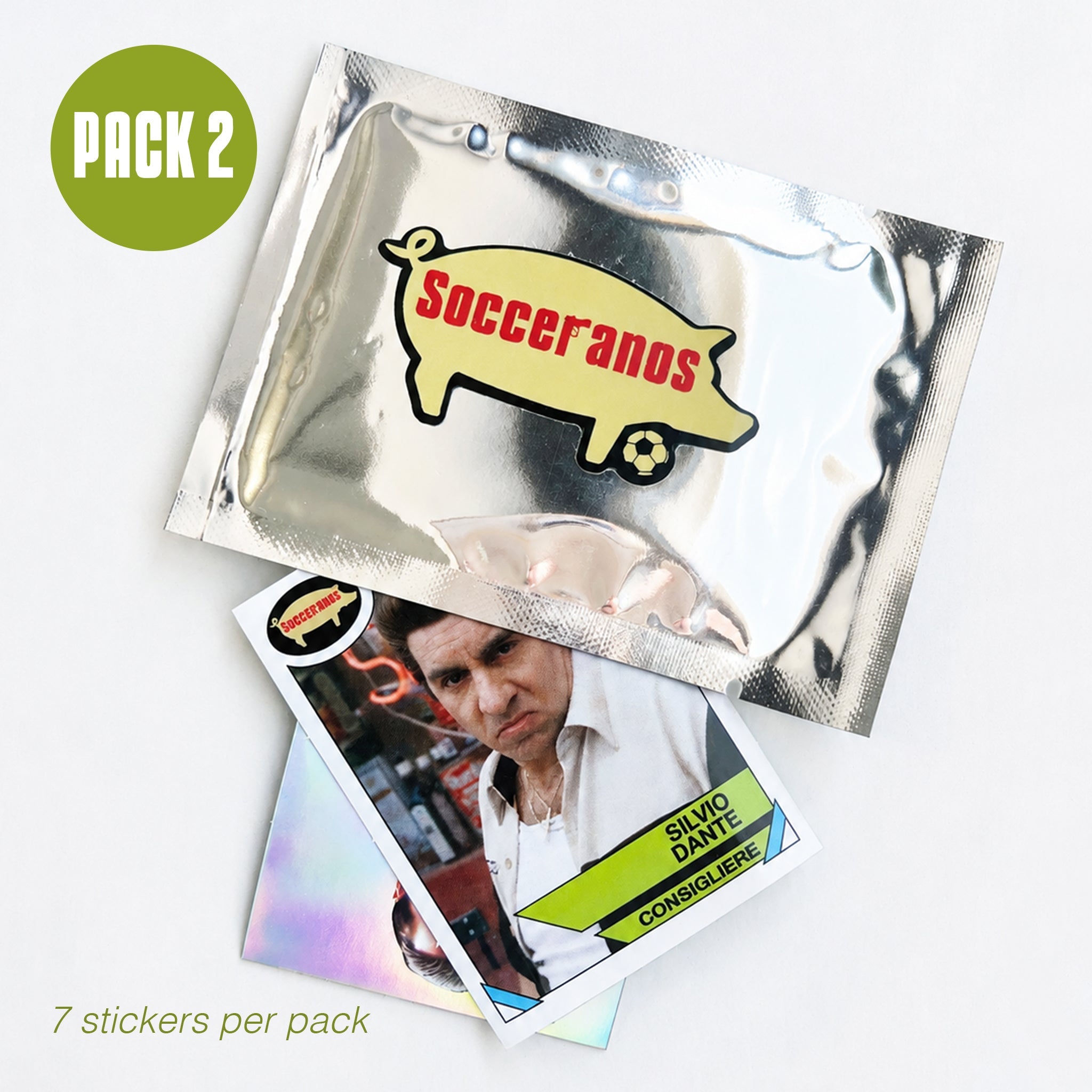 Buy Socceranos Stickers - Pack 2 ~ Free worldwide shipping ~ Authentic Vintage Football Shirts from Cult Kits