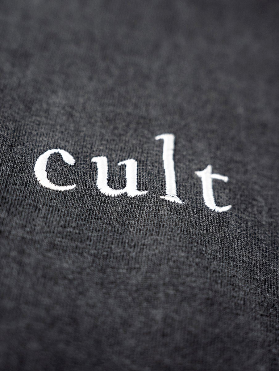 South China Embroidered Cult Tee - Charcoal - Cult Kits - Small - Buy Vintage Football Shirts, Authentic Retro Football Shirts For Sale, Classic Football Shirts & Soccer Jersey