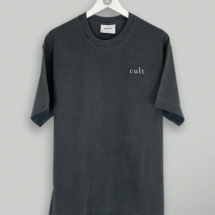 South China Embroidered Cult Tee - Charcoal - Cult Kits - Small - Buy Vintage Football Shirts, Authentic Retro Football Shirts For Sale, Classic Football Shirts & Soccer Jersey