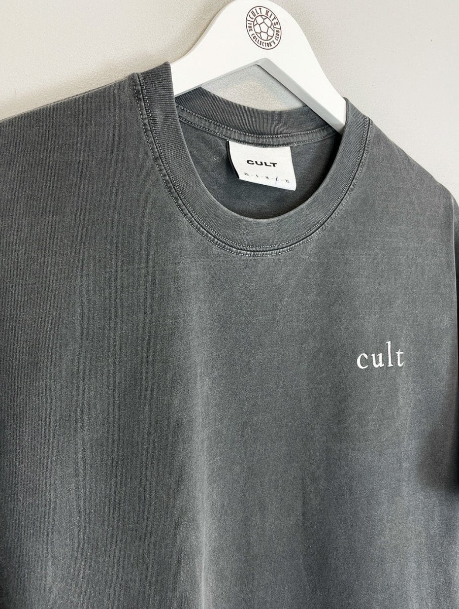 South China Embroidered Cult Tee - Charcoal - Cult Kits - Small - Buy Vintage Football Shirts, Authentic Retro Football Shirts For Sale, Classic Football Shirts & Soccer Jersey