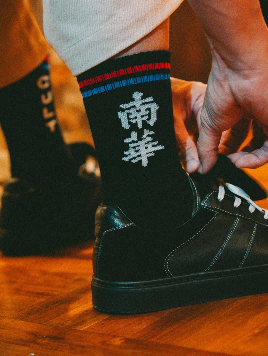 South China Legacy Socks - Black - Cult Kits - One Size - Buy Vintage Football Shirts, Authentic Retro Football Shirts For Sale, Classic Football Shirts & Soccer Jersey