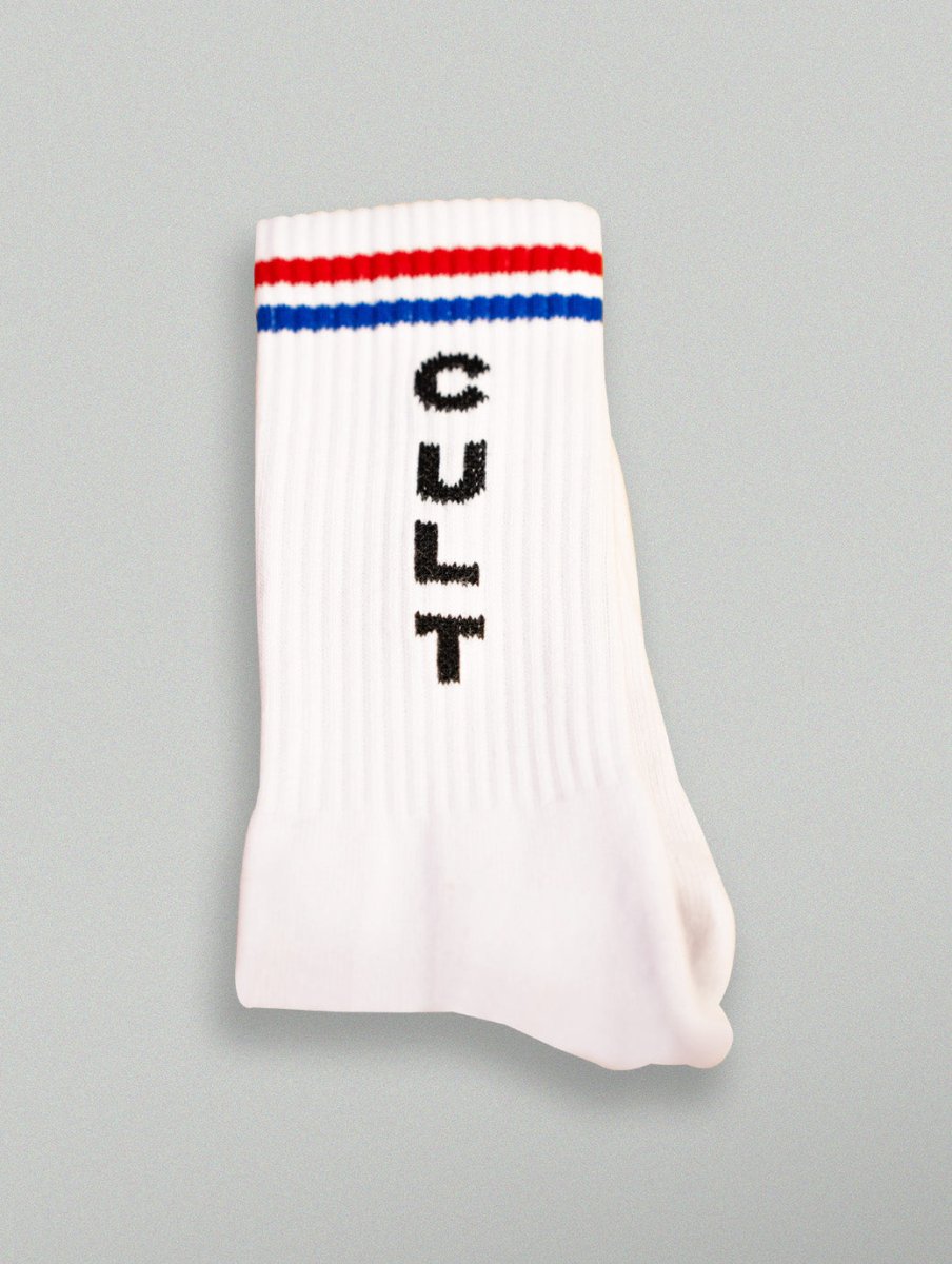 South China Legacy Socks - White - Cult Kits - One Size - Buy Vintage Football Shirts, Authentic Retro Football Shirts For Sale, Classic Football Shirts & Soccer Jersey