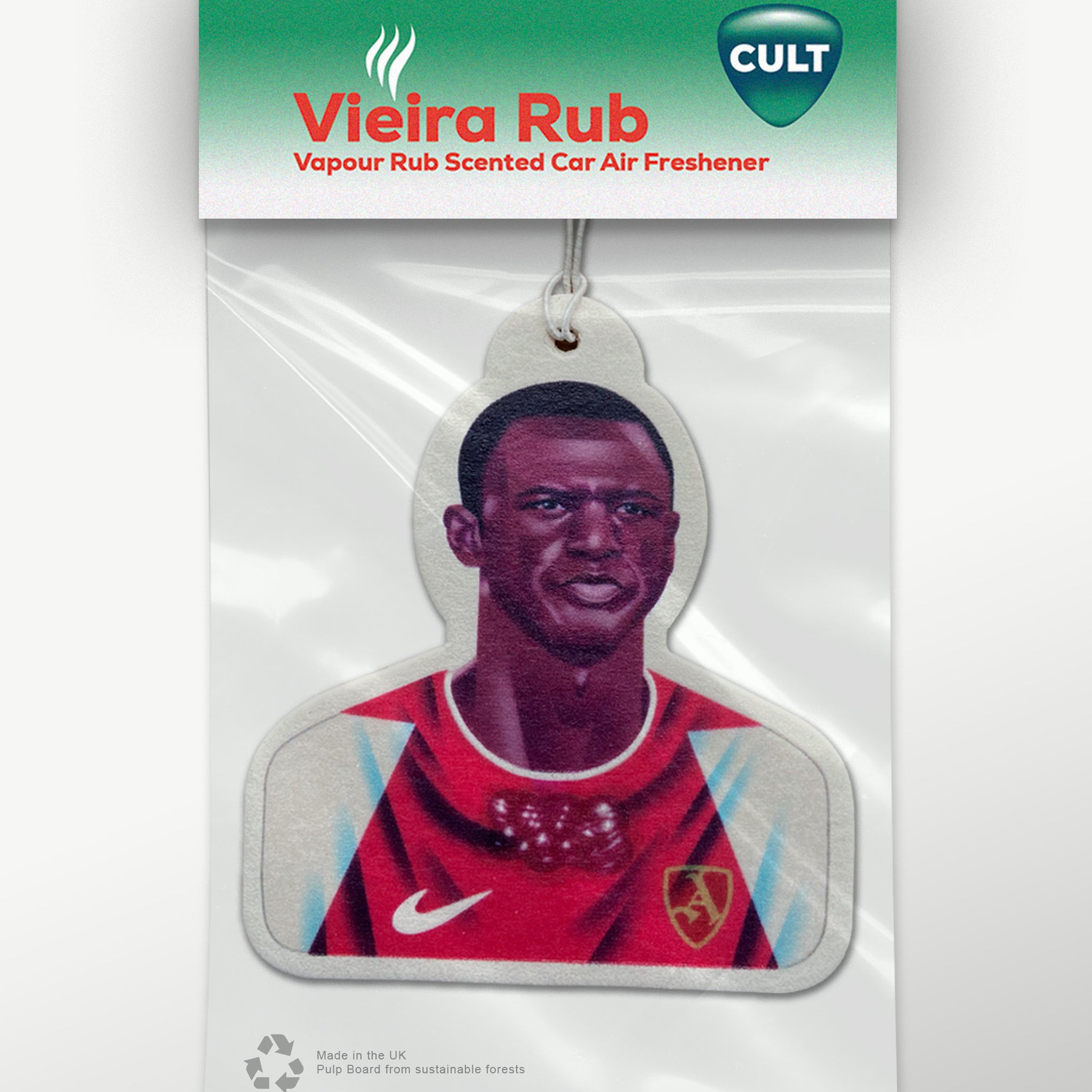 Shop VIEIRA RUB - CAR AIR FRESHENER, classic football shirts, vintage football shirts & retro soccer jerseys at Cult Kits