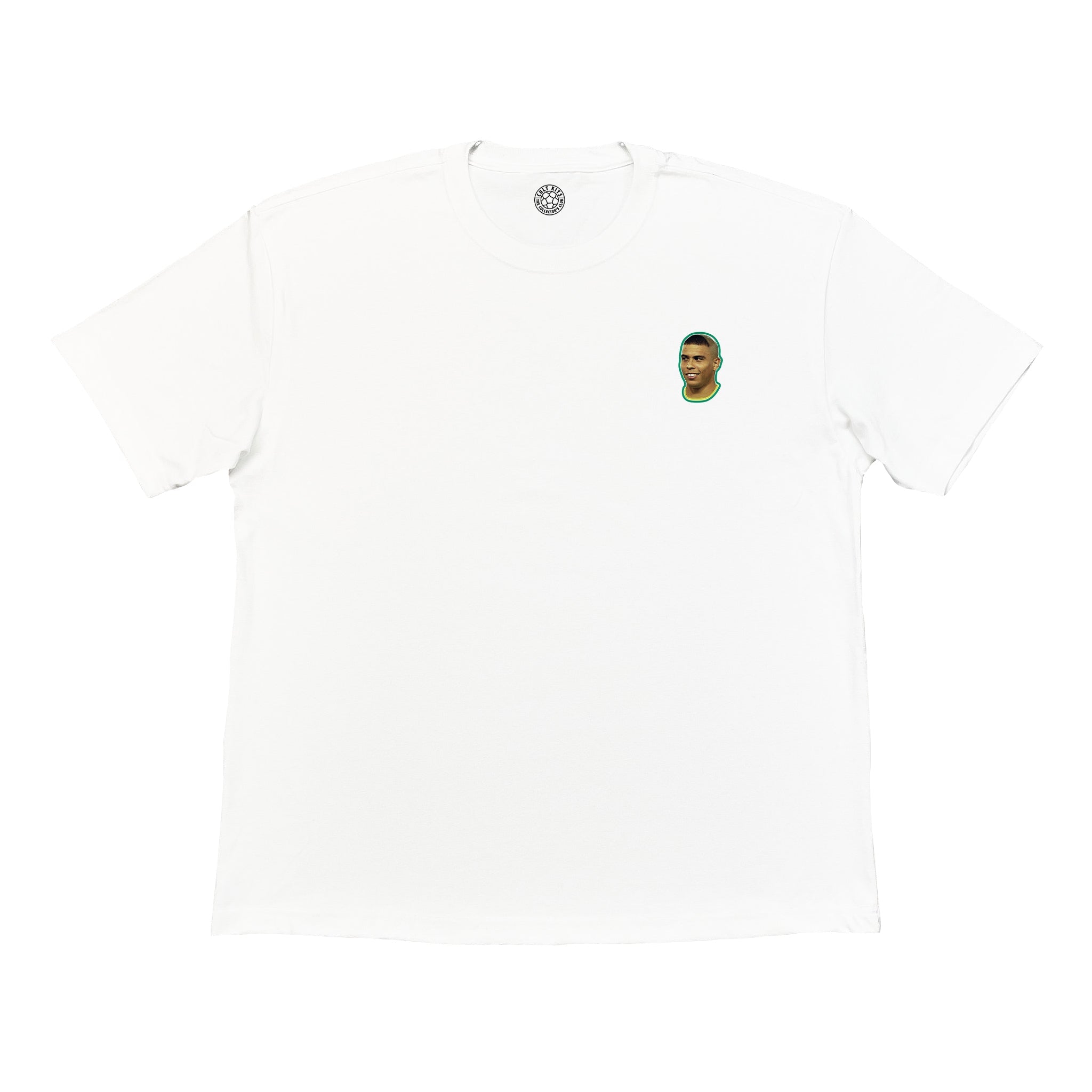 Buy the World Cup R9 Bootleg Tee - Ronaldo Nazario 2002 Graphic T-Shirt - Cult Kits (front)