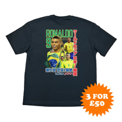 Buy World Cup R9 Brazil Bootleg Tee ~ Free worldwide shipping ~ Authentic Vintage Football Shirts from Cult Kits