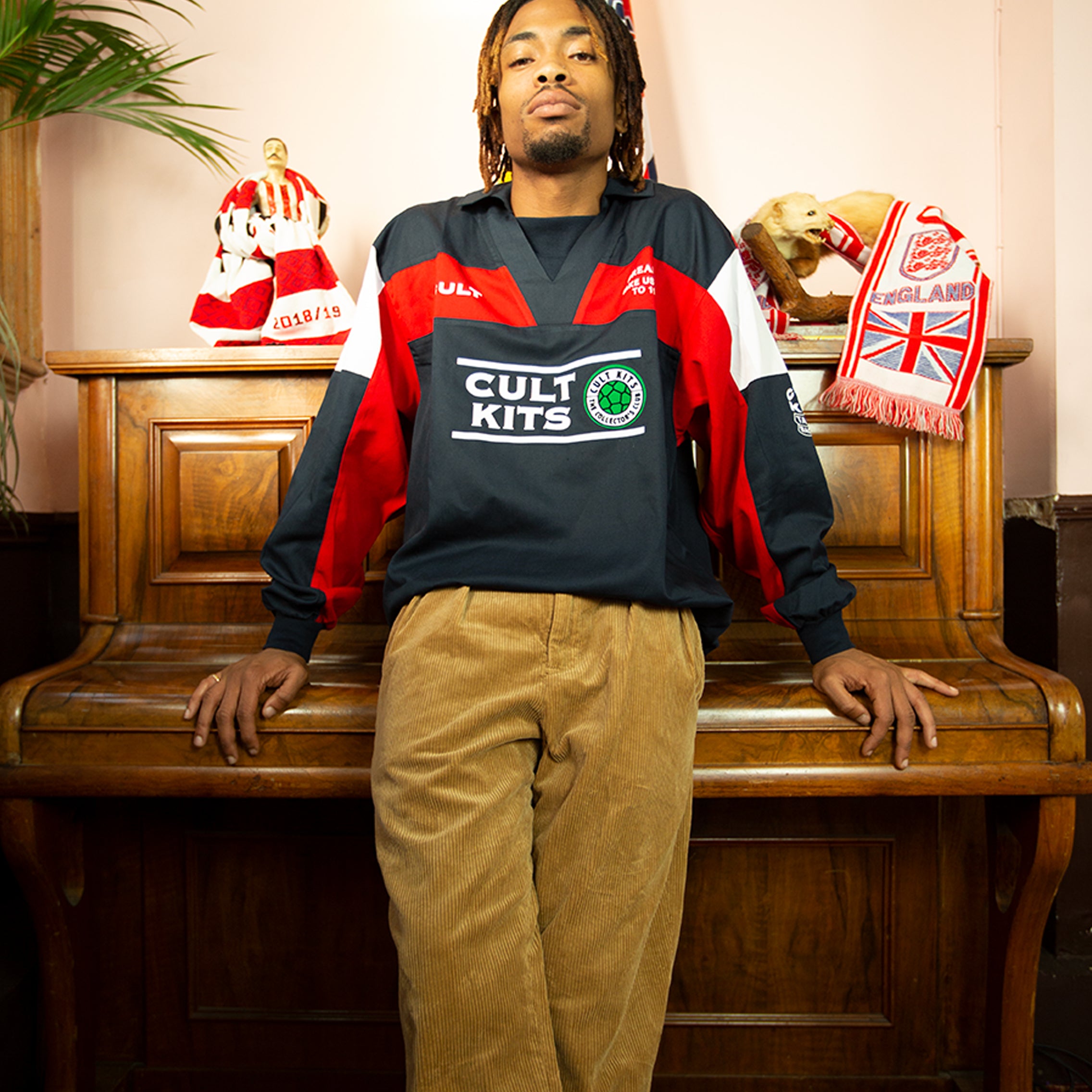 Shop 1998 DREAMERS DRILL TOP 'ENGLAND' (MULTIPLE SIZES) CULT, classic football shirts, vintage football shirts & retro soccer jerseys at Cult Kits