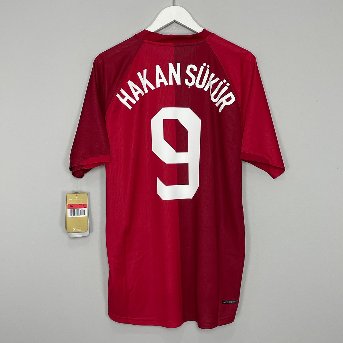 Shop 2006/08 TURKEY HAKAN SUKUR #9 BNWT HOME SHIRT (MULTIPLE SIZES) NIKE, classic football shirts, vintage football shirts & retro soccer jerseys at Cult Kits