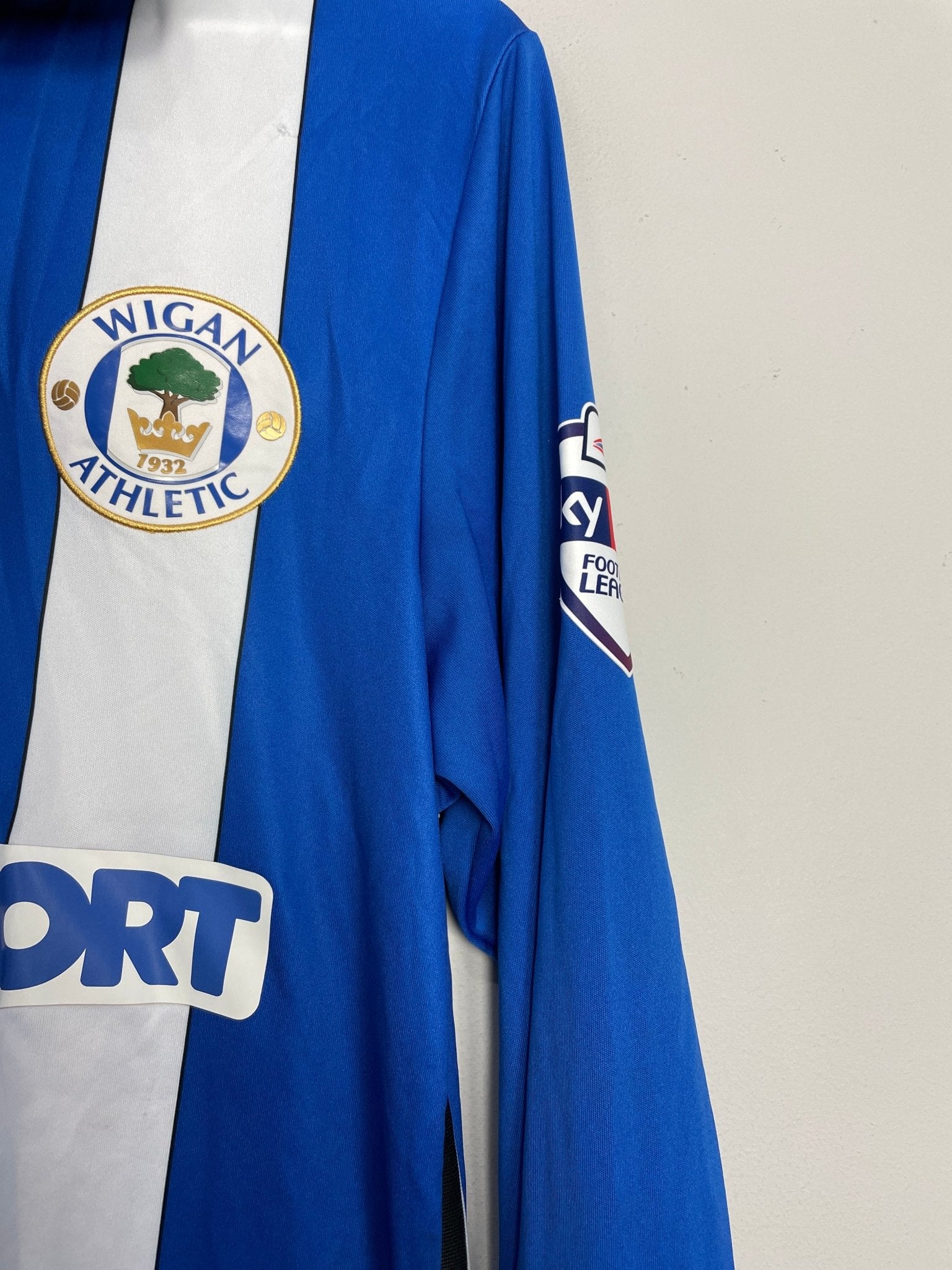 2014-15-wigan-mclean-11-match-issue-l-s-home-shirt-m-mi-fit
