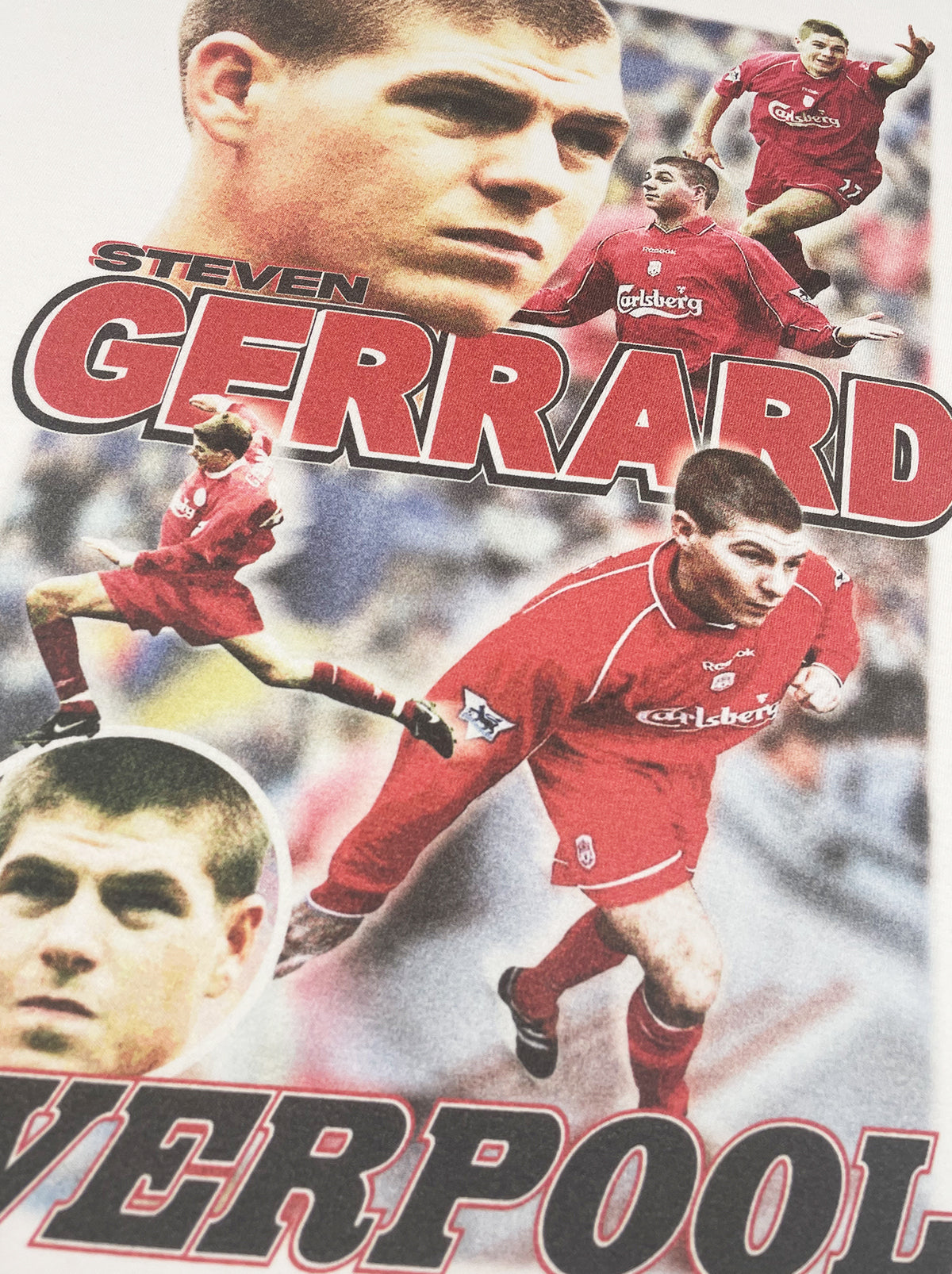 Shop LIVERPOOL STEVEN GERRARD BOOTLEG TEE, classic football shirts, vintage football shirts & retro soccer jerseys at Cult Kits