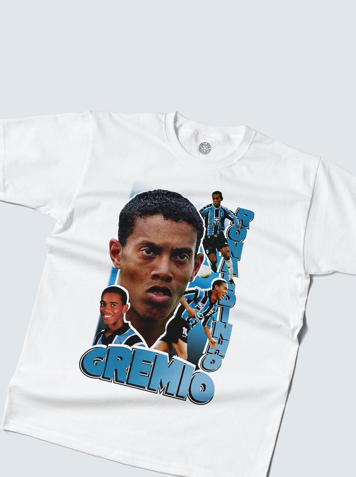 Shop GREMIO RONALDINHO BOOTLEG TEE, classic football shirts, vintage football shirts & retro soccer jerseys at Cult Kits