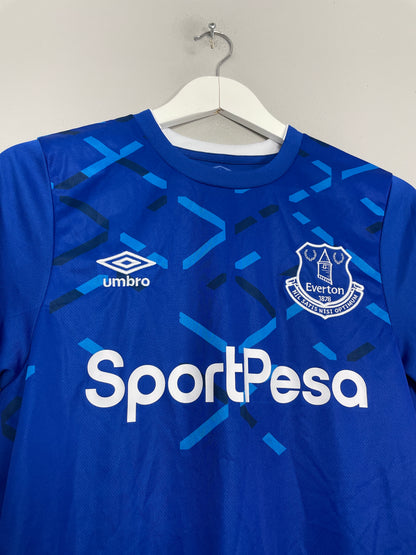 2019/20 EVERTON DIGNE #12 *MATCH ISSUE* HOME SHIRT (S) UMBRO
