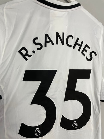 2017/18 SWANSEA CITY SANCHES #35 *MATCH WORN* HOME SHIRT (L) JOMA