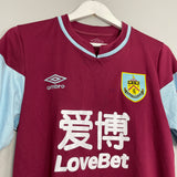 2020/21 BURNLEY MEE #6 *MATCH ISSUE* FA CUP HOME SHIRT (M) UMBRO