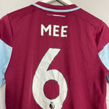 2020/21 BURNLEY MEE #6 *MATCH ISSUE* FA CUP HOME SHIRT (M) UMBRO